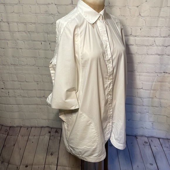 BCBGMaxAzria White Button Down Shirt - Picture 4 of 6